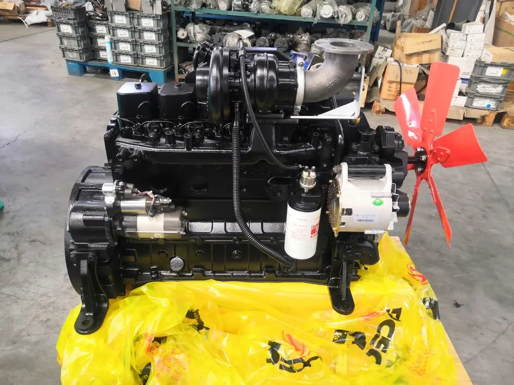 Реальный двигатель DCEC Cummins 6BTA5.9-C150, турбокомпрессор и навесное оборудование